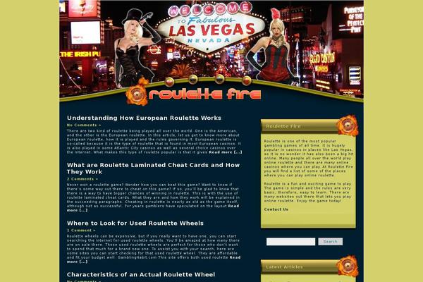 Magazine theme site design template sample