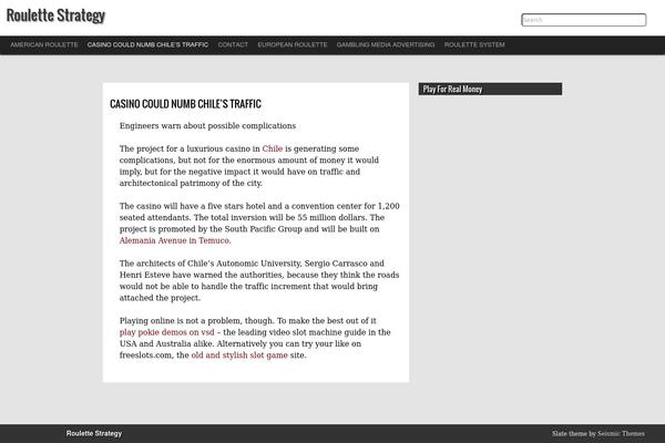 Seismic Slate theme site design template sample