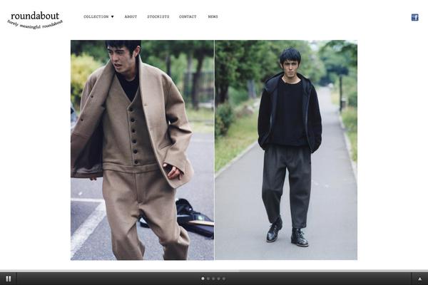 Roundabout theme site design template sample