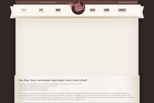 Retro theme site design template sample