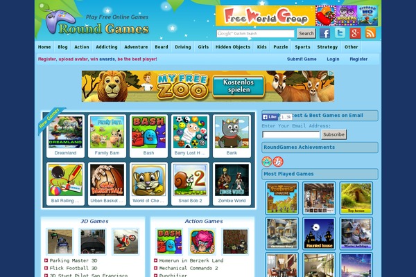 Gameleon theme site design template sample