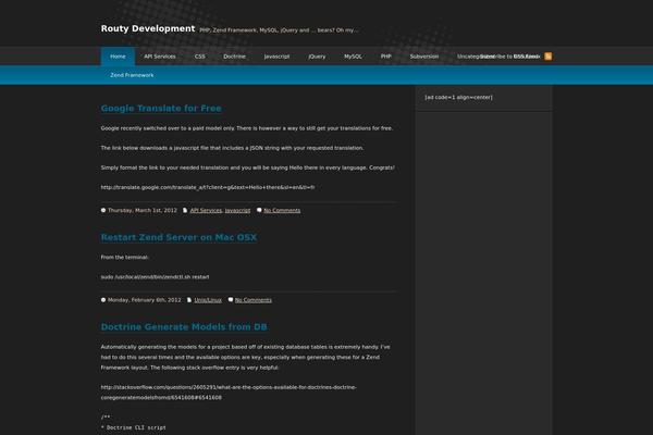 deCoder theme site design template sample