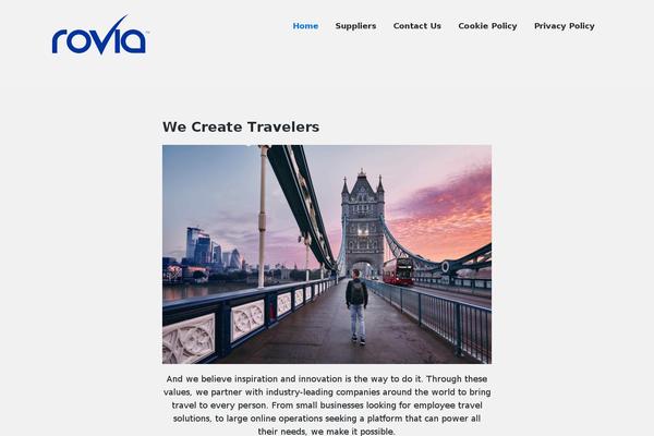 rovia.com site used Genesis-block-theme