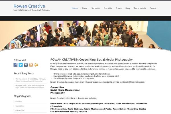 rowancreative.com site used Celestial - Lite