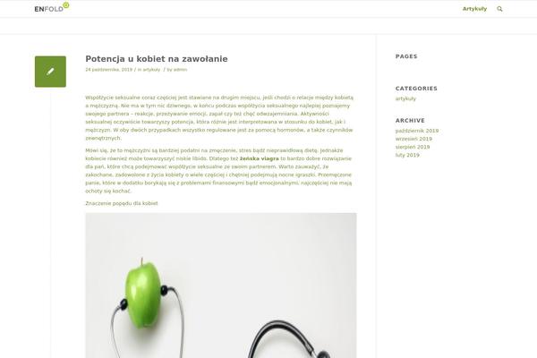 Enfold theme site design template sample