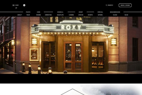 roxyhotelnyc.com site used Hotels