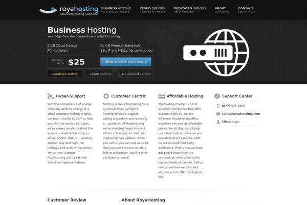Rackhost theme site design template sample