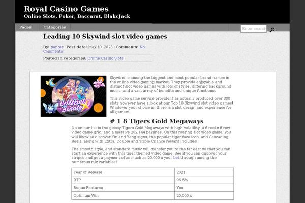 thegame theme websites examples