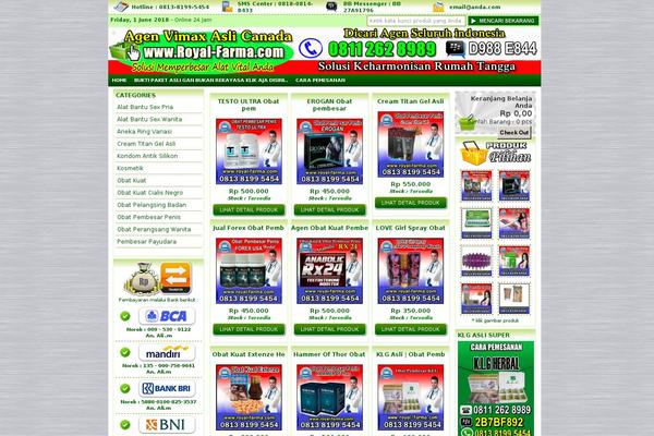 royal-farma.com site used IndoStore