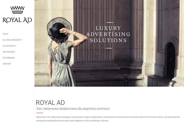 Royal theme site design template sample