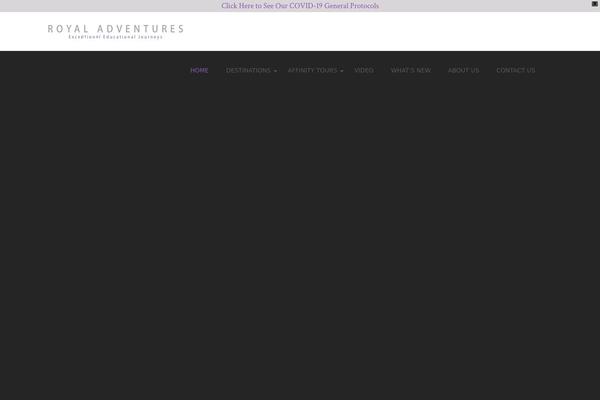 Site using WPFront Notification Bar plugin