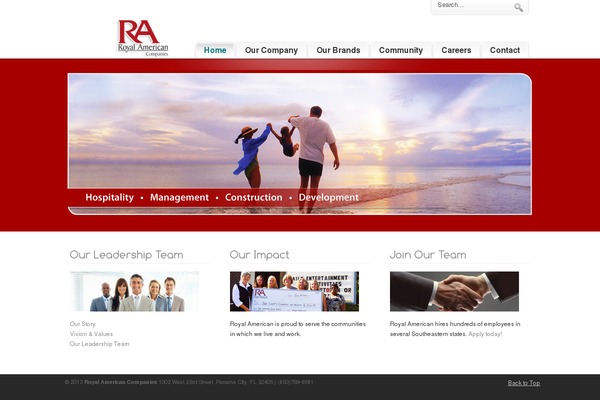 PureVISION theme site design template sample