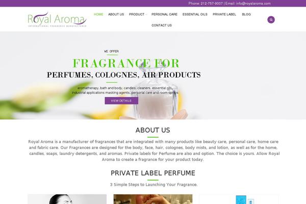 royalaroma.com site used Aroma