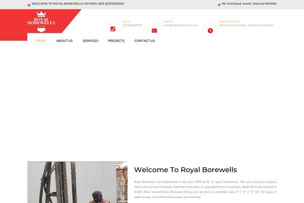 Industrial-child theme site design template sample