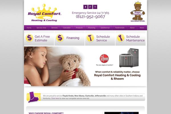 Royal theme site design template sample