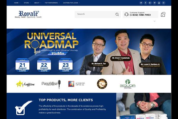 Stack theme site design template sample