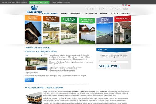Royal theme site design template sample