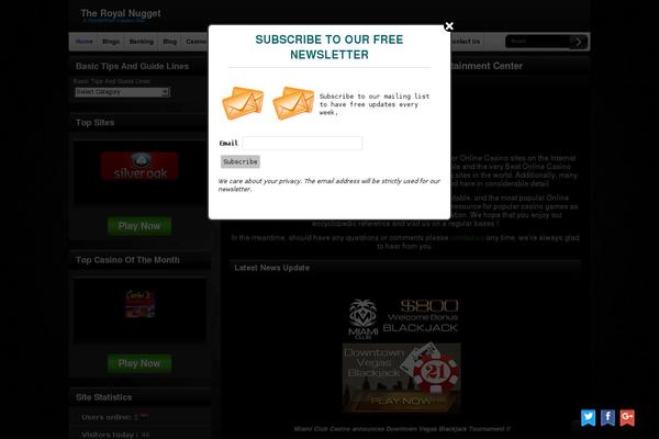Casinotown Theme theme site design template sample