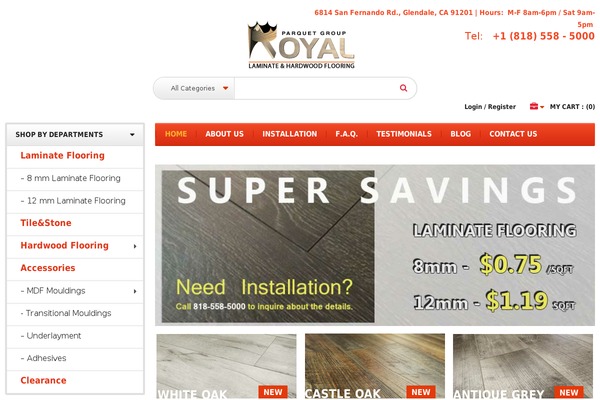 royalparquetgroup.com site used Wp_woo_gomarket-theme-package