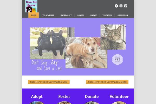 Site using Petfinder Listings plugin