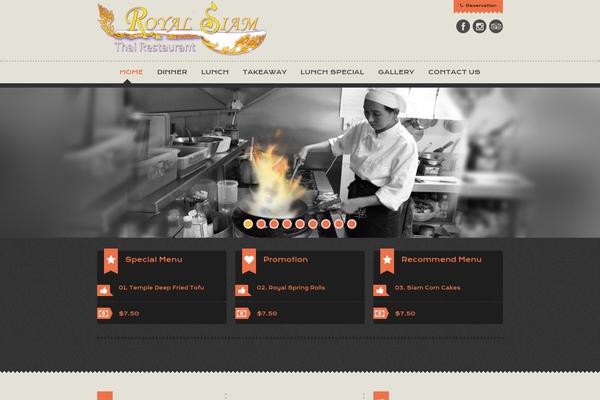 Dine & Drink theme site design template sample
