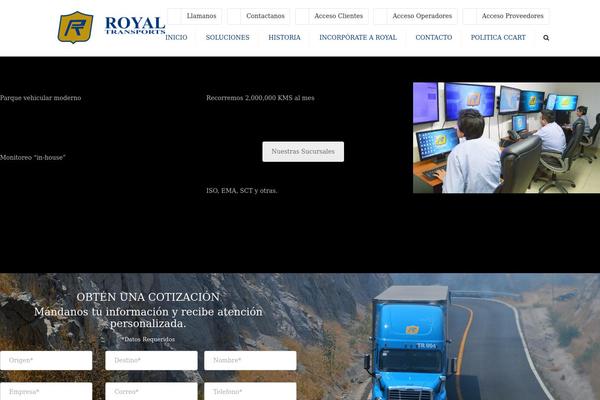Transport-child theme site design template sample