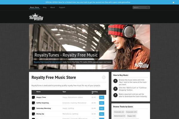 MusicMaker theme websites examples