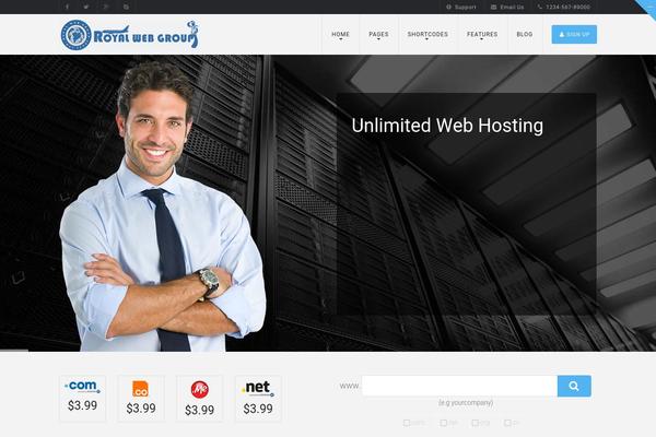 Alaska theme site design template sample