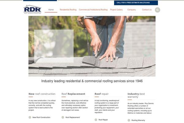Industrial theme site design template sample