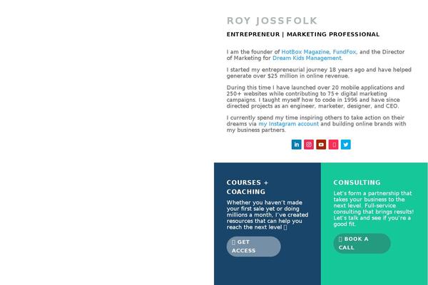 Divi theme site design template sample