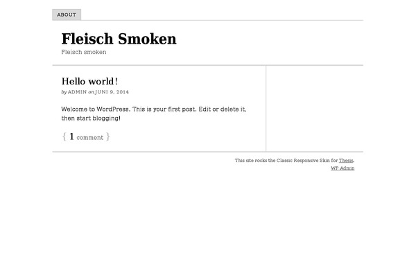 Thesis theme site design template sample