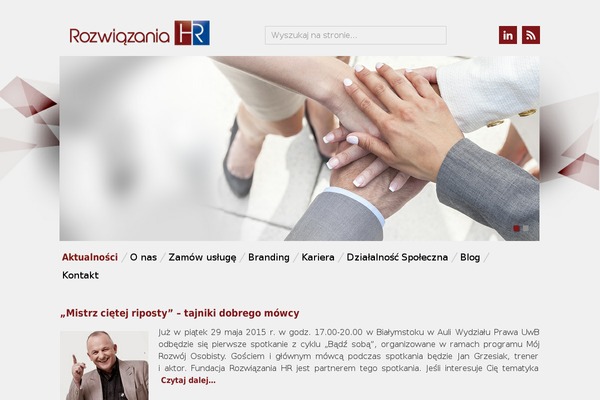 HR theme site design template sample