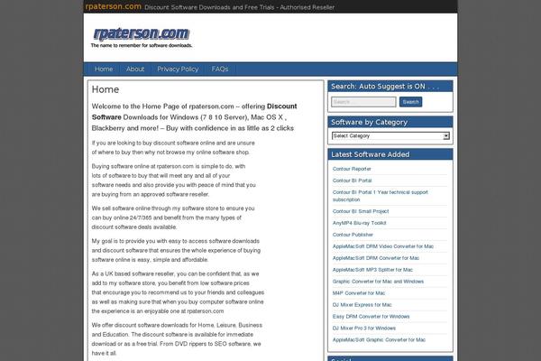 Site using Instant Search & Suggest plugin