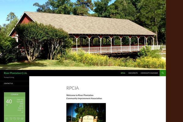 Site using Awesome Weather Widget plugin