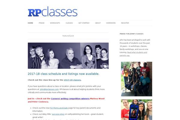 Twenty Twelve theme site design template sample