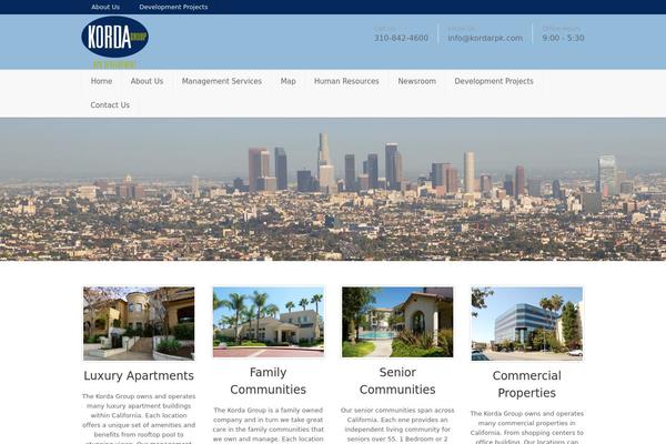 Real Spaces theme site design template sample