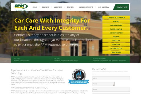 CarPress theme site design template sample