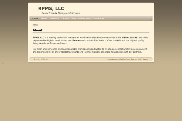 Weaver II theme site design template sample