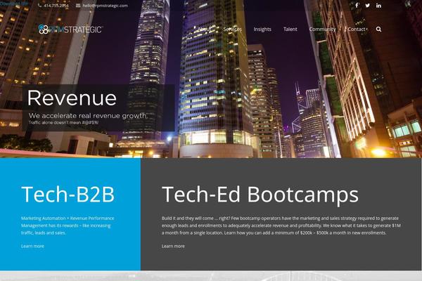 Impreza theme site design template sample