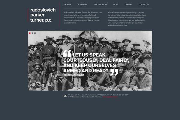 RAD theme site design template sample