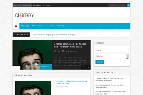 Cherry theme site design template sample