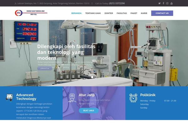 DentalCare theme site design template sample
