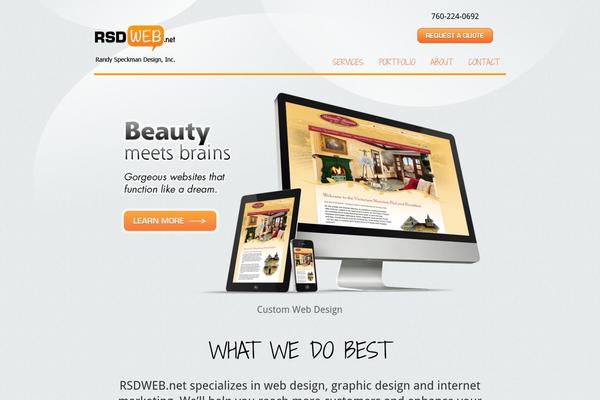 Blogfolio theme site design template sample