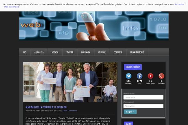 Site using Cartograf Cookie filter plugin