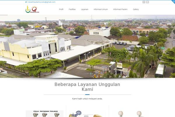 Doctor theme site design template sample