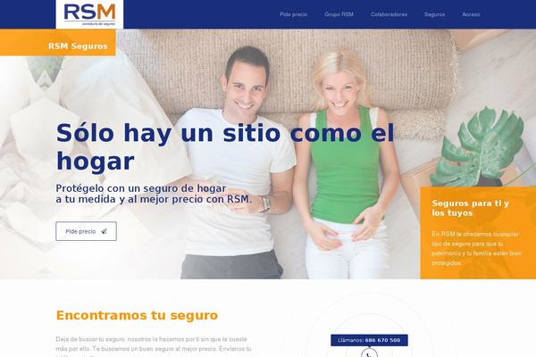 Insurance theme site design template sample