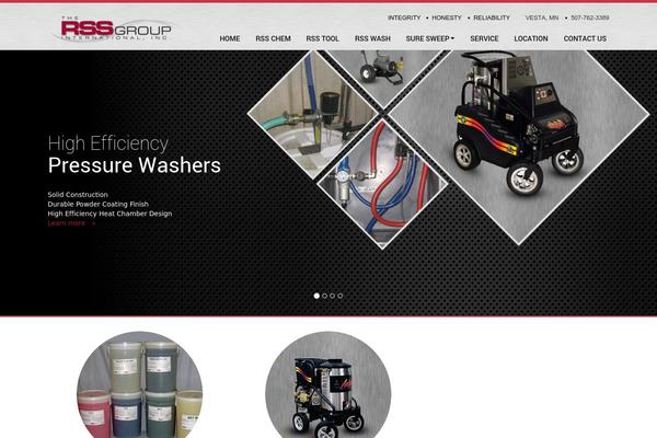 Rss theme site design template sample