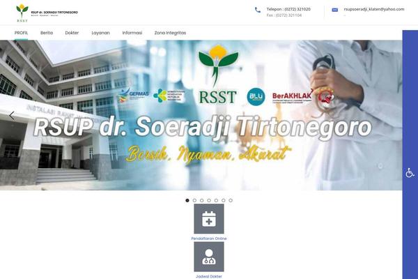 MediClinic theme site design template sample