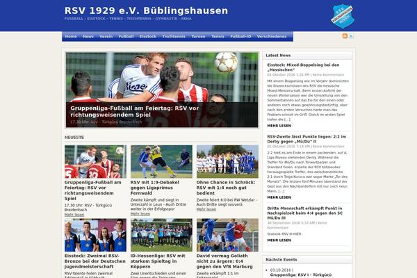 rsv-bueblingshausen.de site used Arras Theme