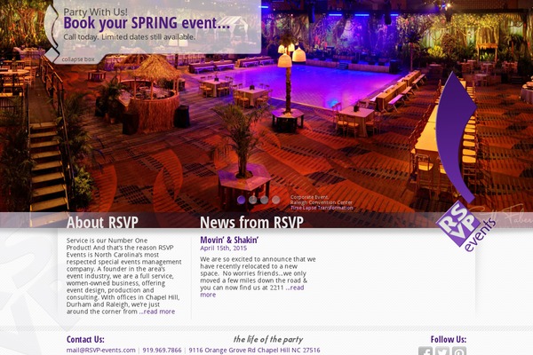 rsvp theme websites examples